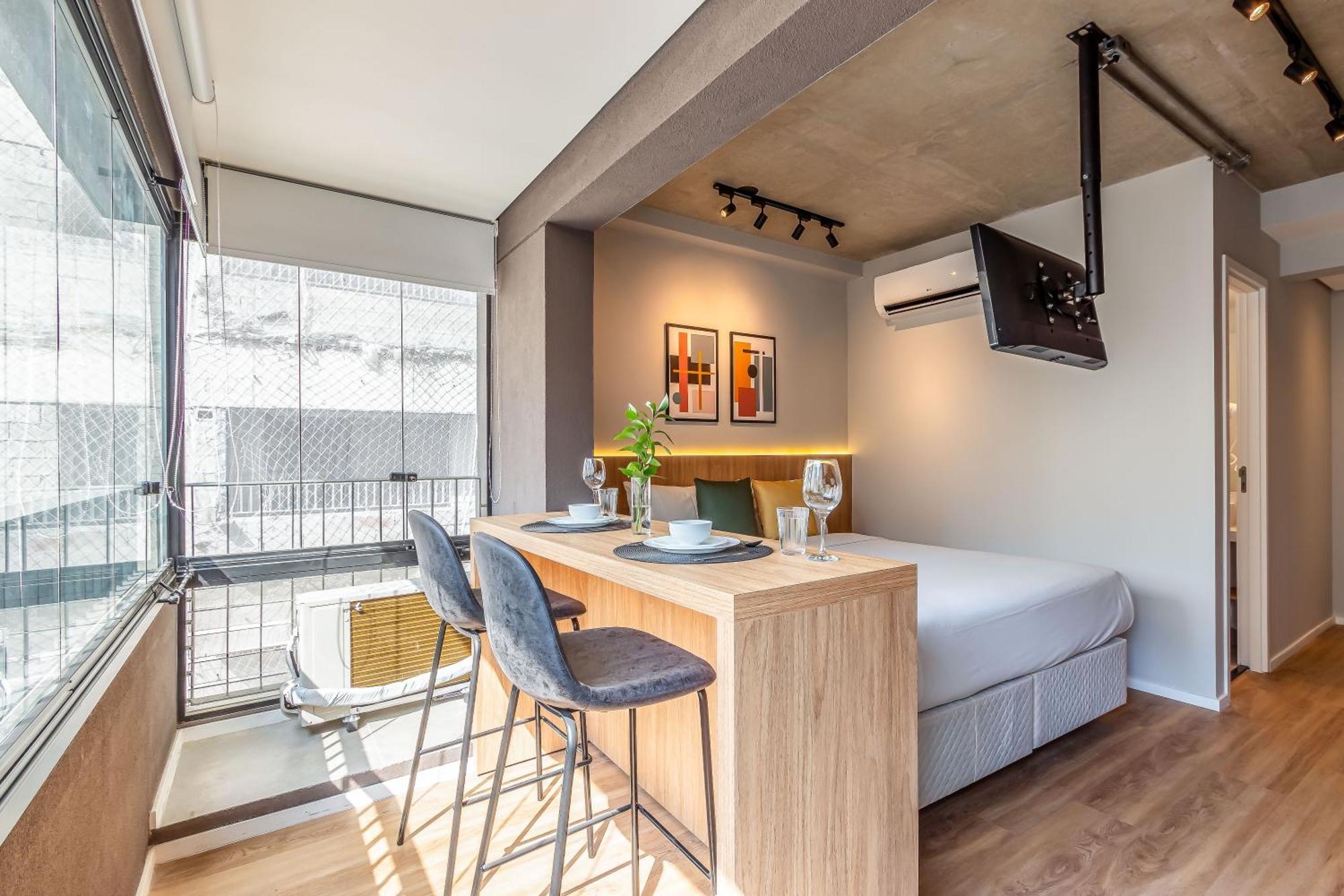 Apartamentos Completos Novos Ao Lado Da Av Paulista E Masp - Next Paulista サンパウロ 部屋 写真
